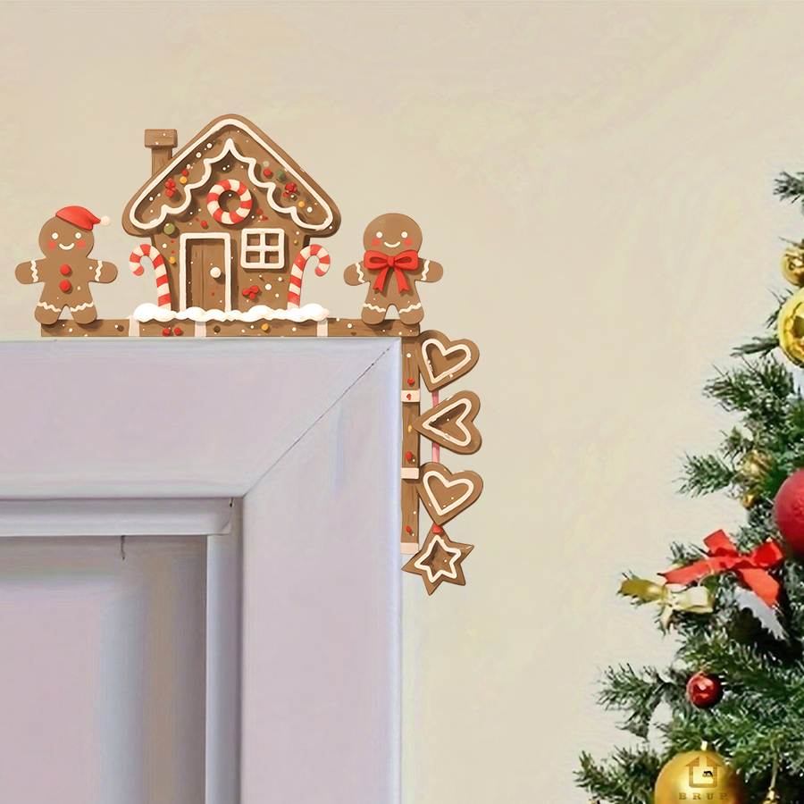 Baby Nursery Wall - Gingerbread House & Man Christmas Wall