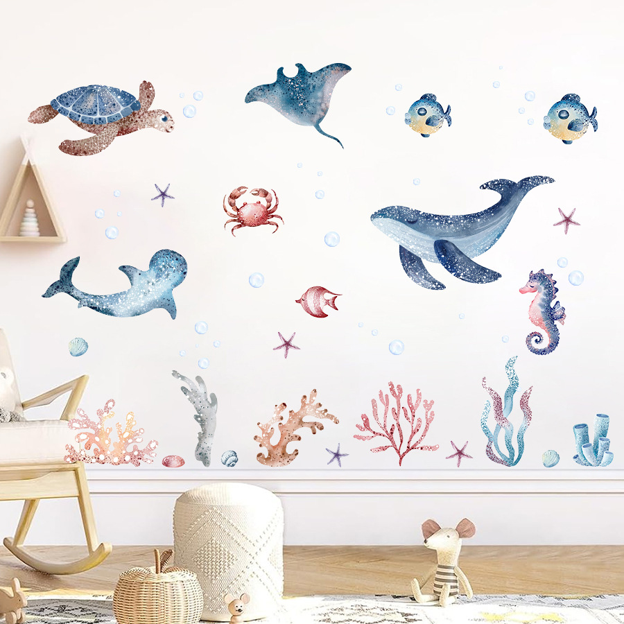 Baby Nursery Under The Sea - Wonderful Under The Sea World Wall