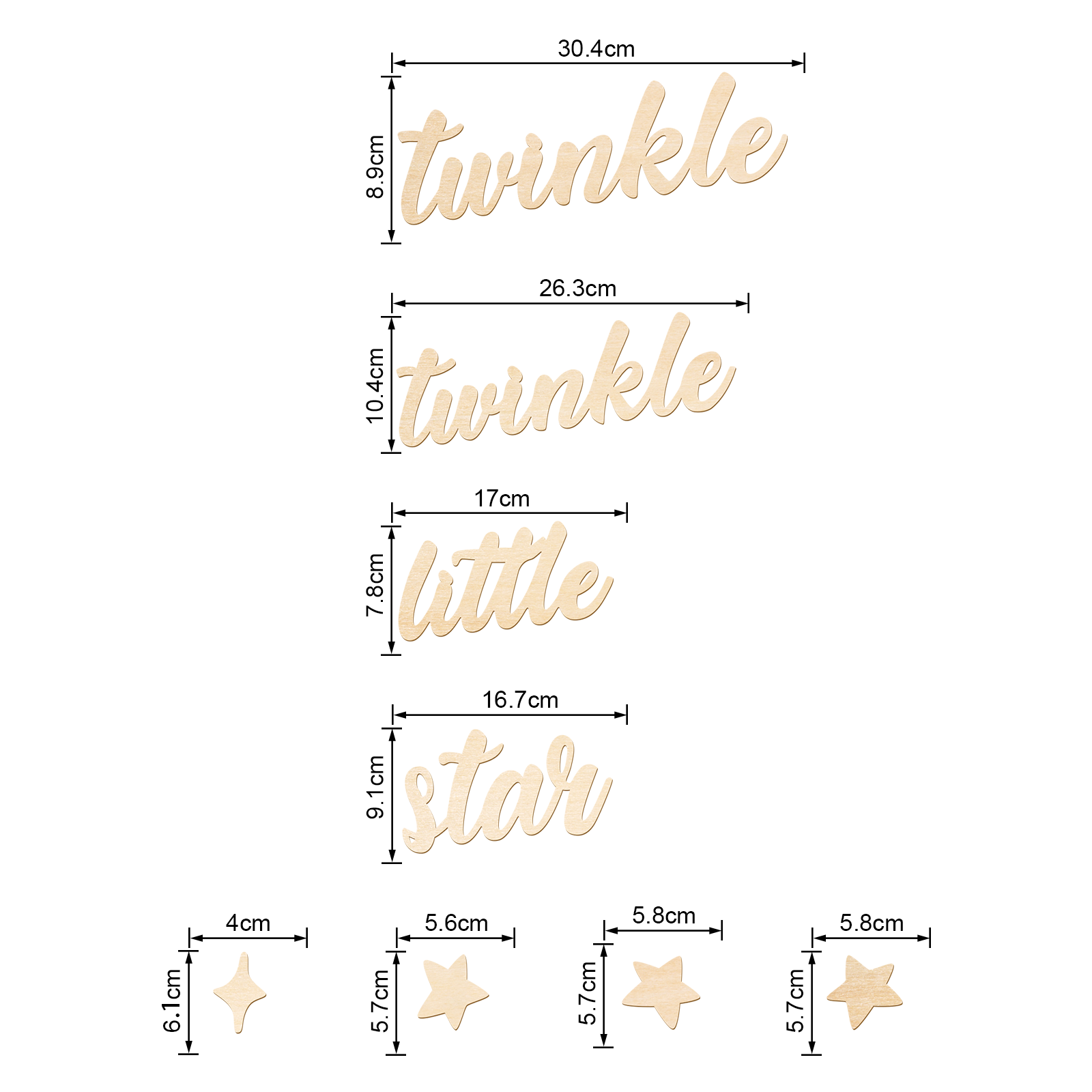 Twinkle Twinkle Little Star Wo - đánh giá và giá Baby Nursery Wall