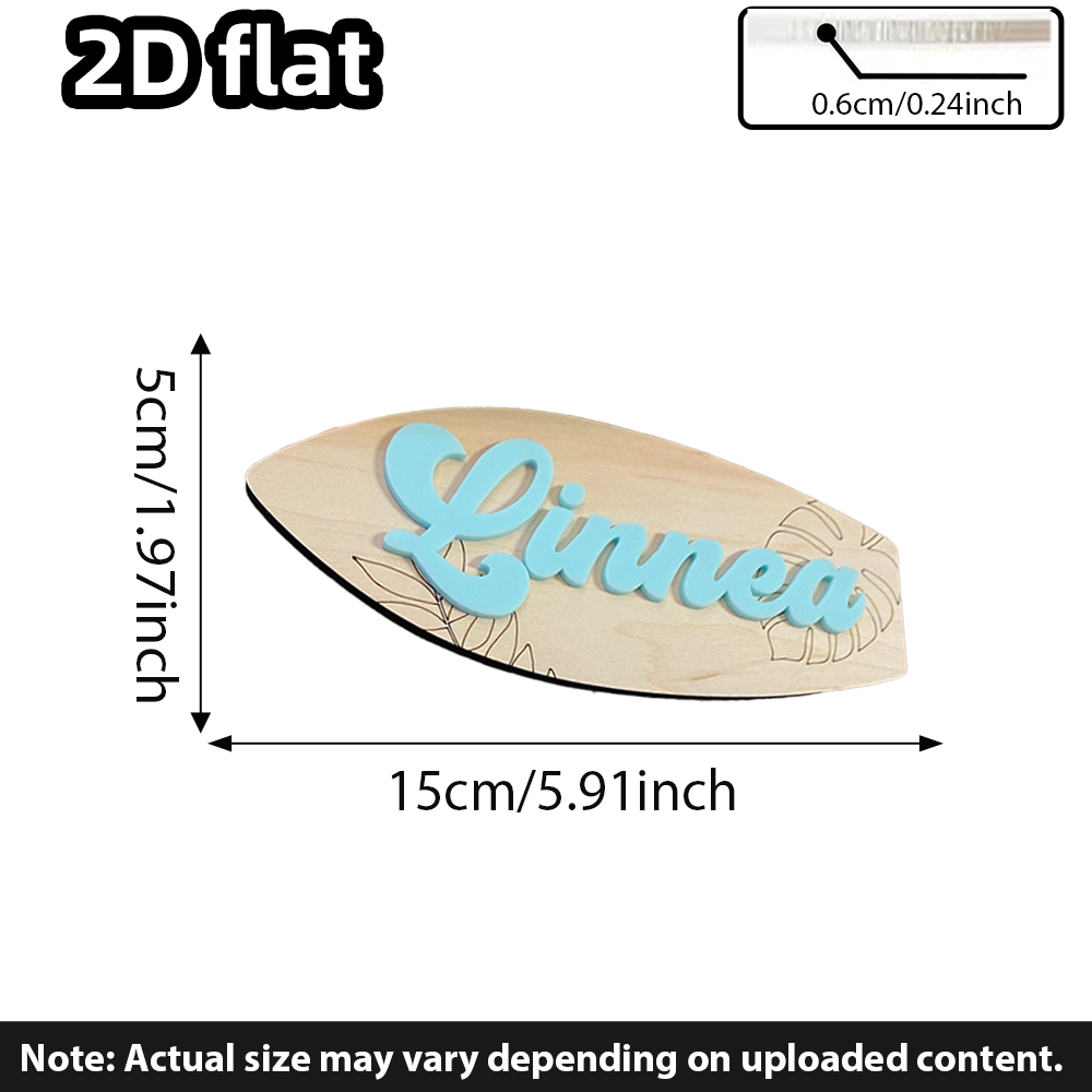Surfboard Baby Name Signboard  - đánh giá và giá Baby Nursery Wall