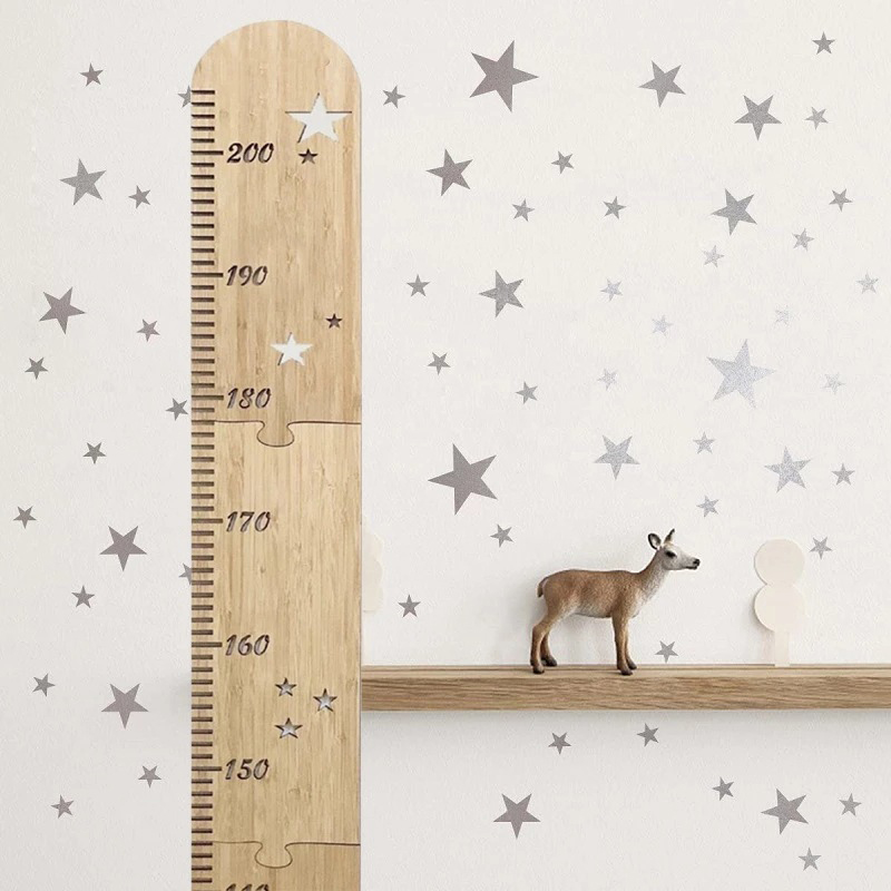 5 Sheets Nordic Wooden Kids He - đánh giá và giá Wall Decal Nursery