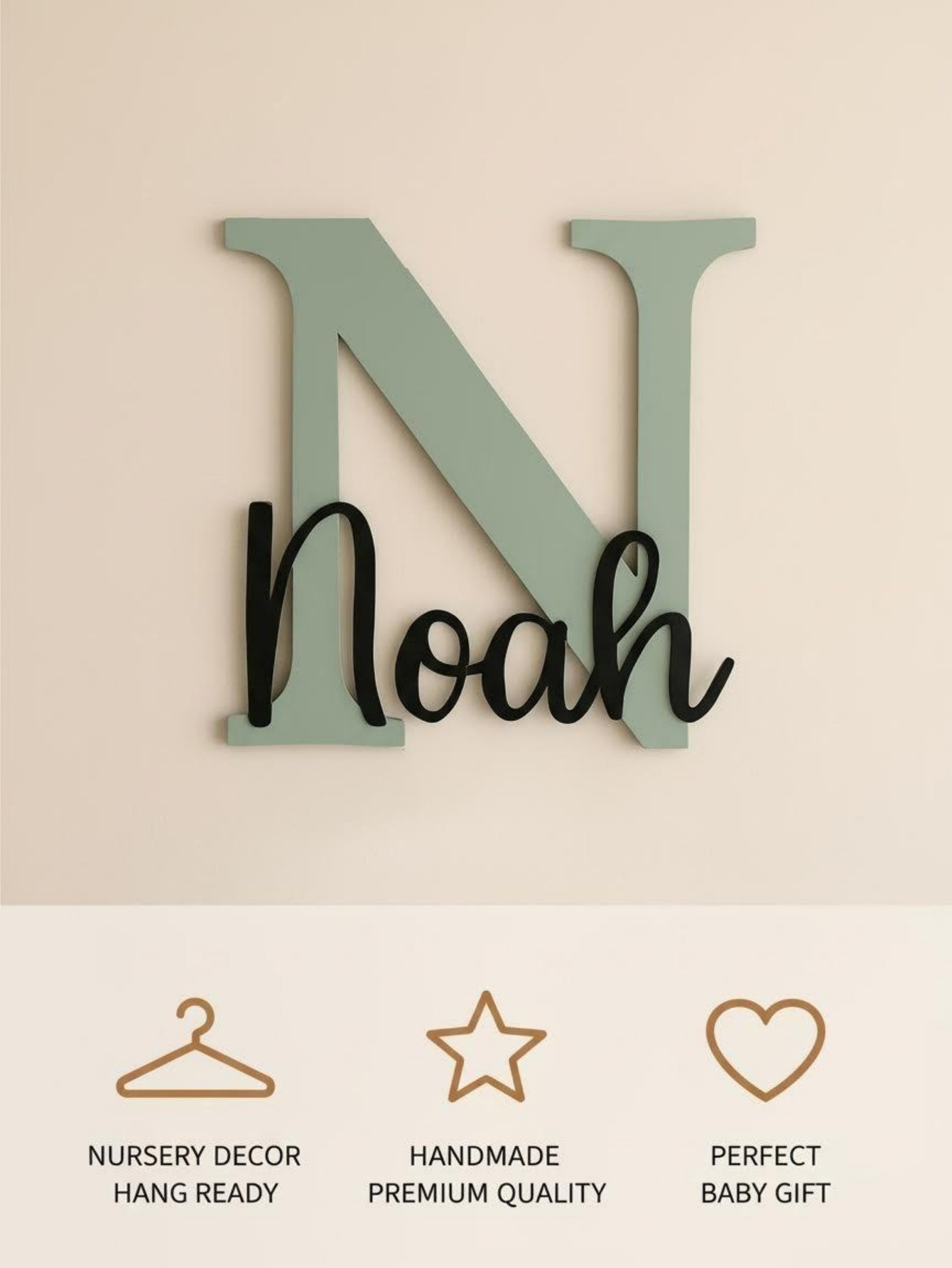 Custom Name Cloud Shaped Woode - đánh giá và giá Baby Nursery Wall