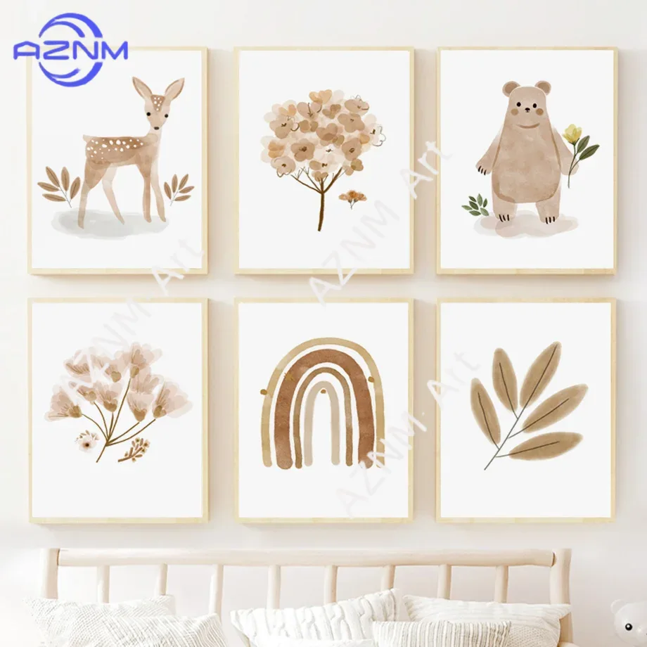 Boho Nursery Wall Art Canvas - - đánh giá và giá Baby Nursery Gender Neutral
