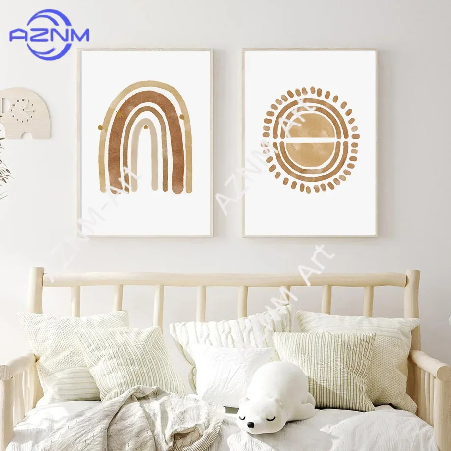 Boho Nursery Wall Art Canvas - - đánh giá và giá Baby Nursery Gender Neutral