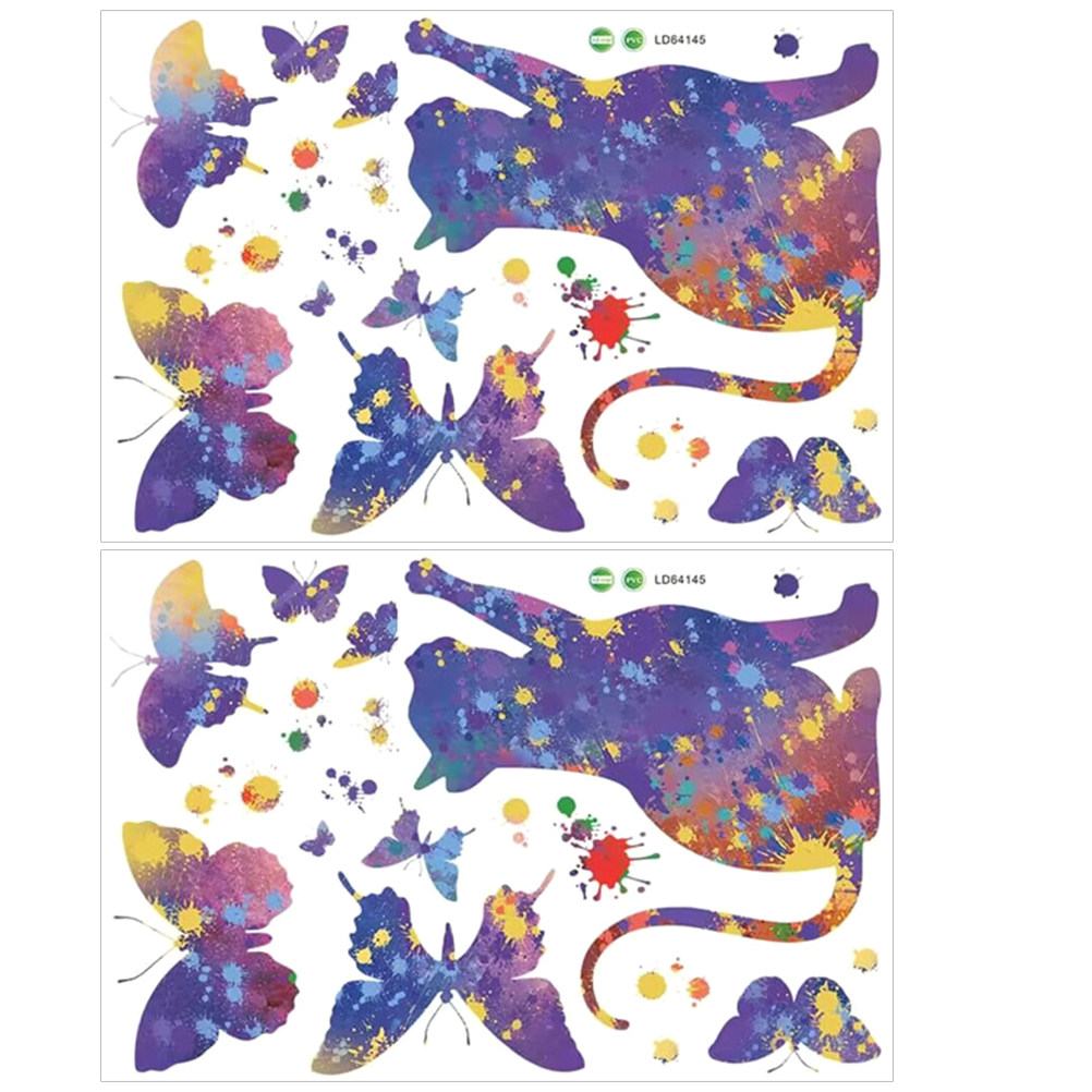 2 Sheets Cat Decal for Wall Bu - đánh giá và giá Wall Decal Nursery