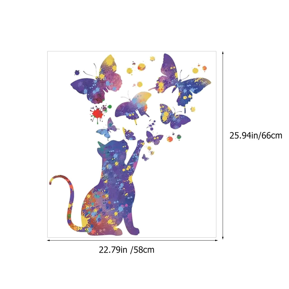 2 Sheets Cat Decal for Wall Bu - đánh giá và giá Wall Decal Nursery