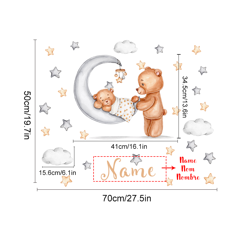Hoạt Hình Gấu Xám Trăng Sao Tù - đánh giá và giá Baby Nursery Set Furniture