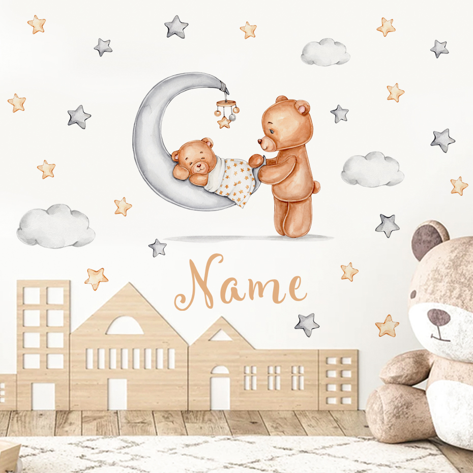 Hoạt Hình Gấu Xám Trăng Sao Tù - đánh giá và giá Baby Nursery Set Furniture