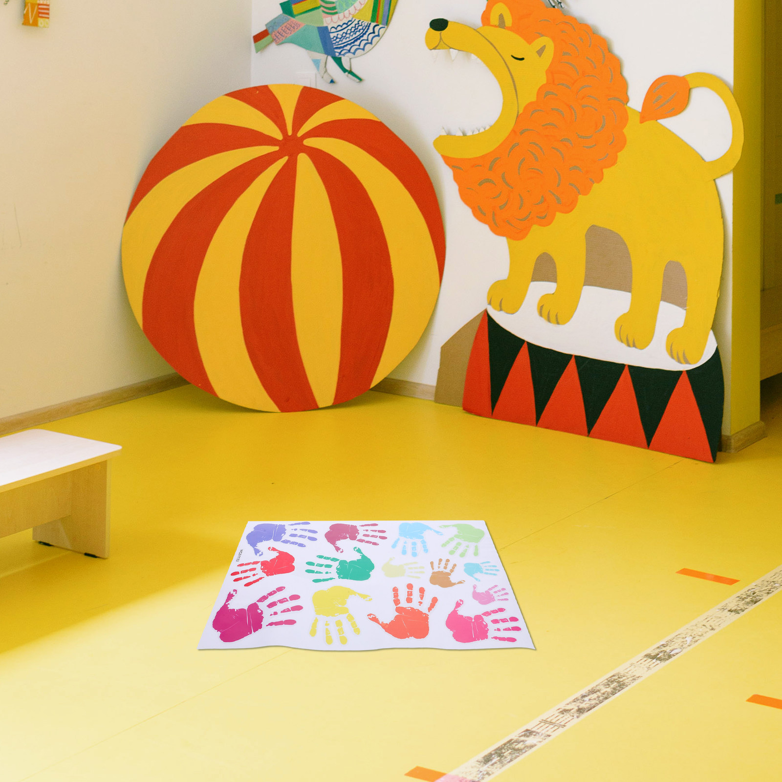 Colorful H print Wall Stickers - đánh giá và giá Wall Decal Nursery