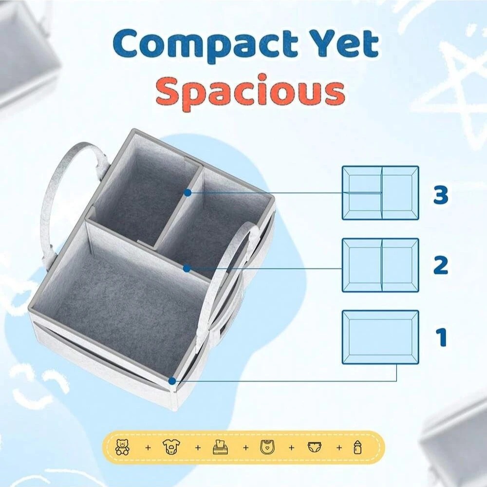 Baby Diaper Caddy with Handle, - đánh giá và giá Baby Nursery Gender Neutral