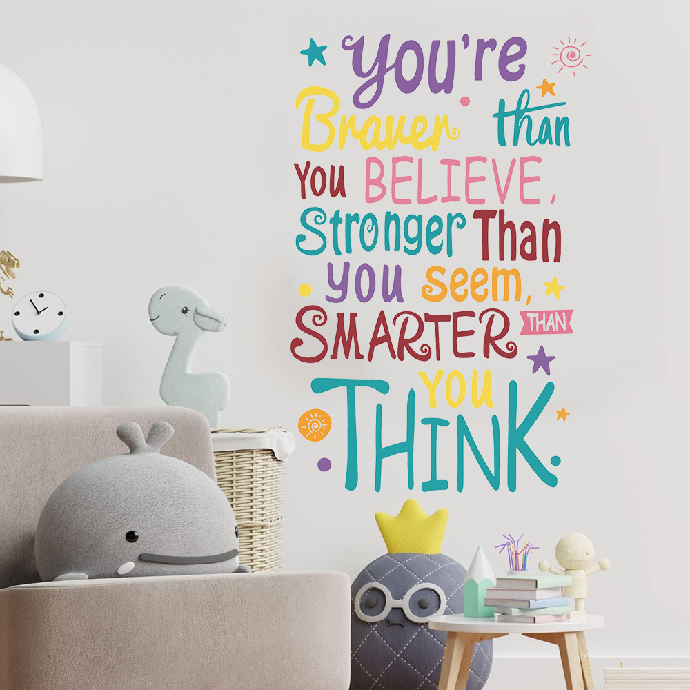 You Are Brave Smart Stronger S - đánh giá và giá Baby Nursery Quotes