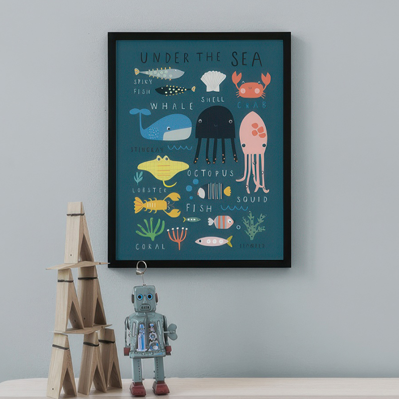 Under The Sea Print On The Far - đánh giá và giá Baby Nursery Under The Sea