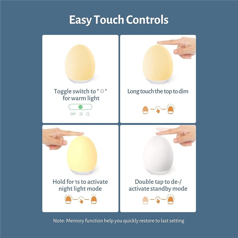WORTHOWN-Egg Light Baby Night  - đánh giá và giá Baby Nursery Hours