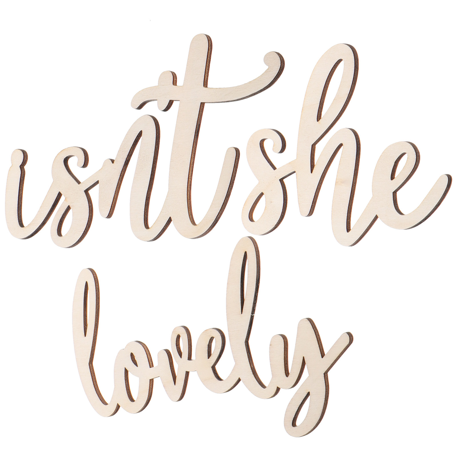 Wood Sign Wooden Wall Sticker  - đánh giá và giá Baby Nursery Wall
