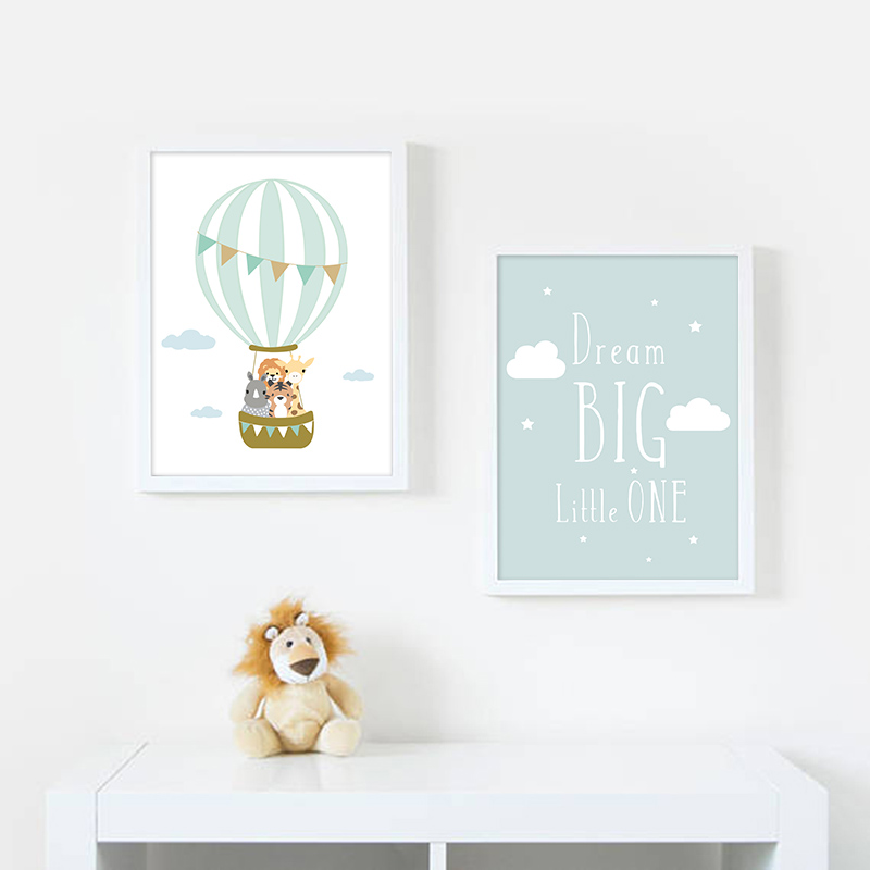 Balloon Moon Nursery Poster Wa - đánh giá và giá Baby Nursery Quotes
