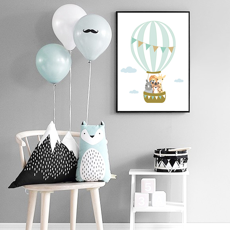 Balloon Moon Nursery Poster Wa - đánh giá và giá Baby Nursery Quotes