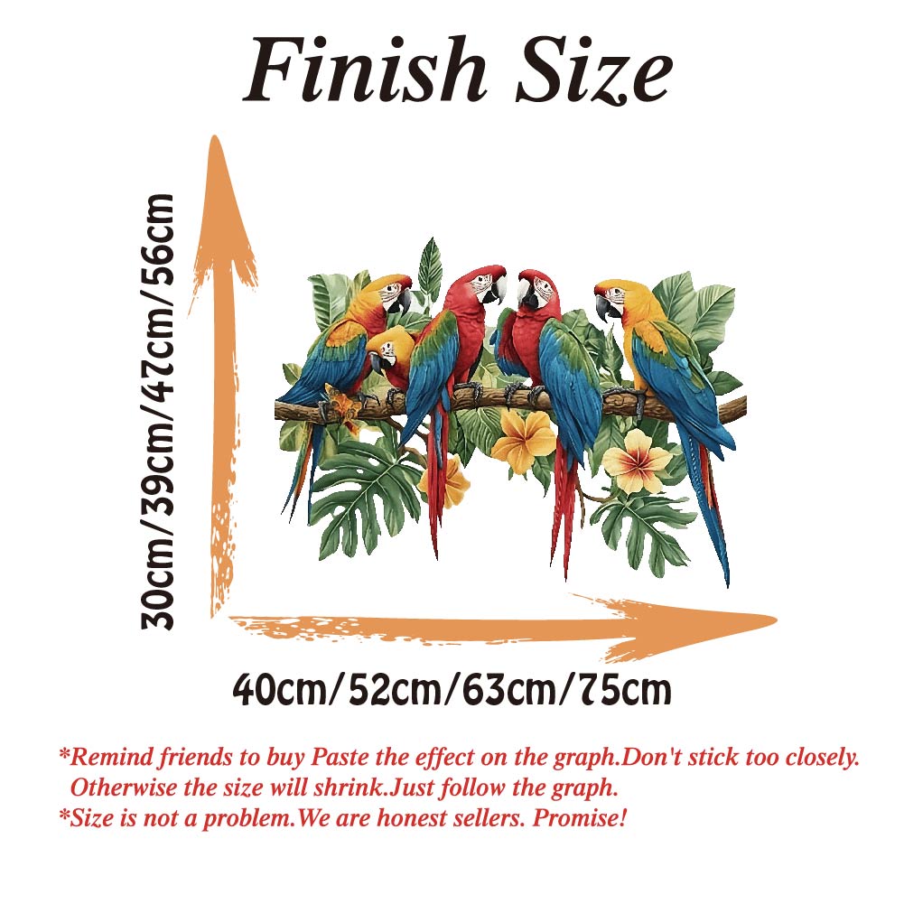 3Pcs Parrots on Branch Wall St - đánh giá và giá Baby Nursery Set Furniture