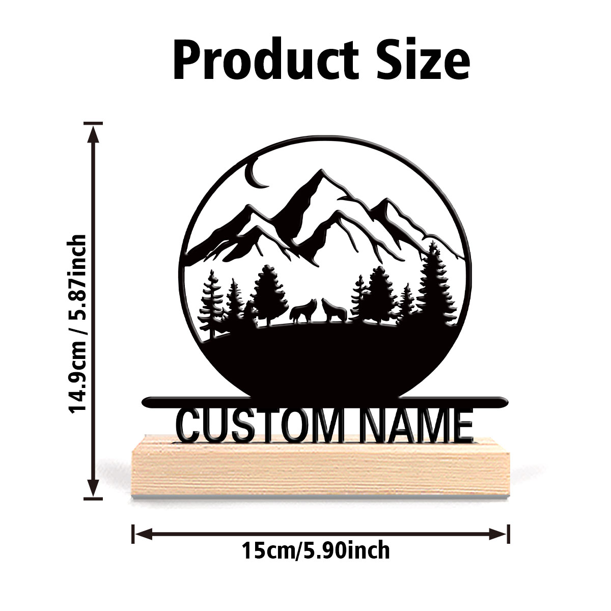 1pc Fun Personalized Custom mo - đánh giá và giá Baby Nursery Mountain Theme