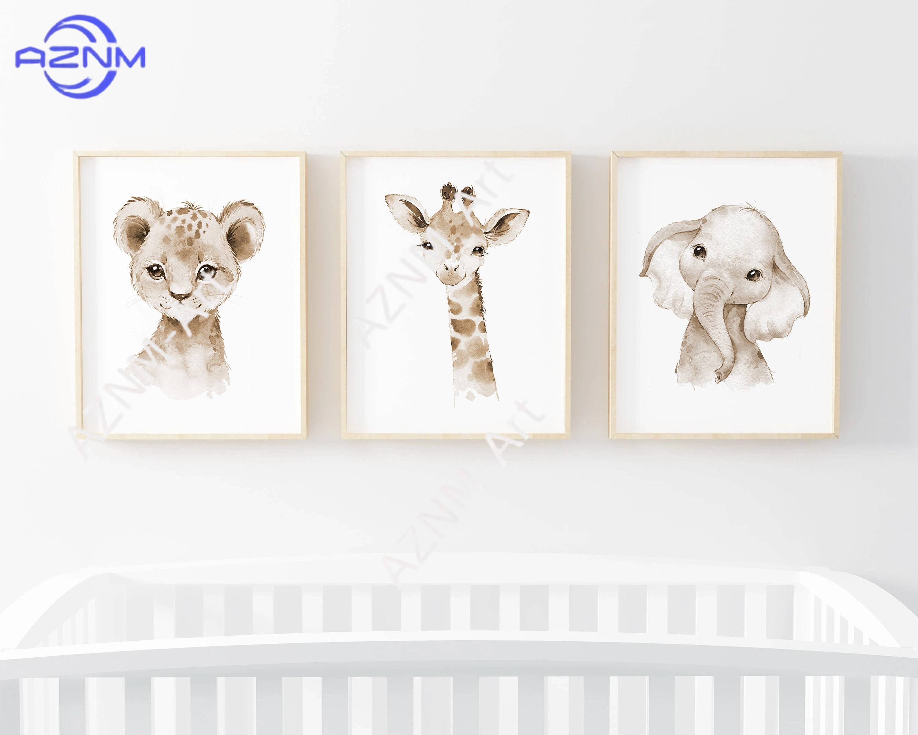 1PC/3PCS Nursery Animals Wall  - đánh giá và giá Baby Nursery Gender Neutral