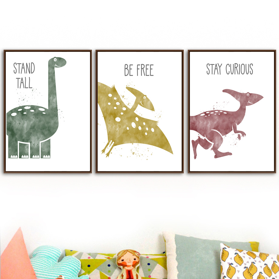 Cute Dinosaur Cartoon Animal Q - đánh giá và giá Baby Nursery Quotes