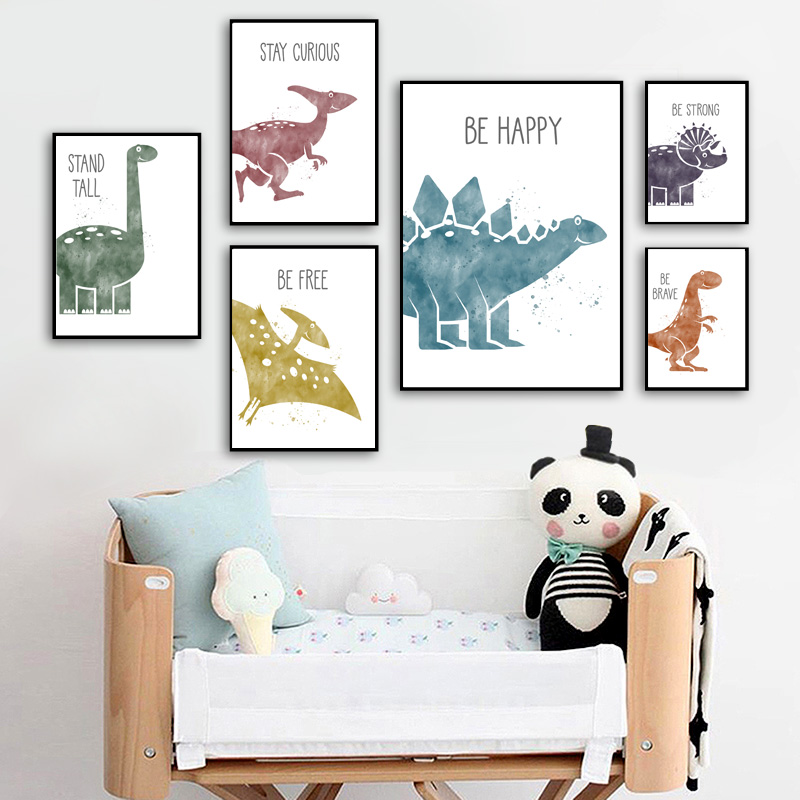 Cute Dinosaur Cartoon Animal Q - đánh giá và giá Baby Nursery Quotes